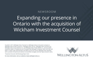 Wellington-Altus Acquires Wickham Investment Counsel to Expand Presence in Ontario