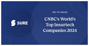 CNBC honors Sure on its list of the World's Top Insurtech Companies