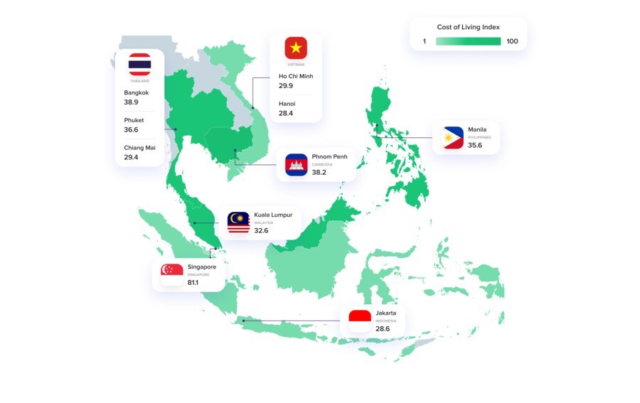 ROSHI Releases Comprehensive Cost of Living Analysis for Singapore and Southeast Asia