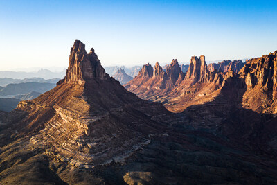 Volcanic pinnacle in Prince Mohammed bin Salman Royal Reserve