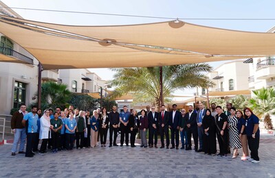 Cambridge Medical & Rehabilitation Center Team from the day of the CARF audit completion at the Abu Dhabi Facility, Shakhbout City.