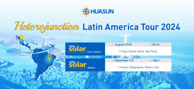 Huasun HJT Latin America Tour 2024 no Brasil e no México (PRNewsfoto/Huasun Energy)