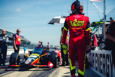 Pietro Fittipaldi and the No. 30 5-hour ENERGY® Indycar at the Indianapolis 500 in May, 2024