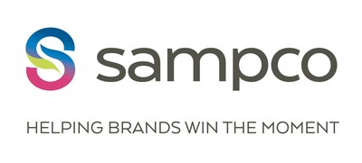 Sampco Companies primary logo and tagline "Helping Brands Win the Moment"