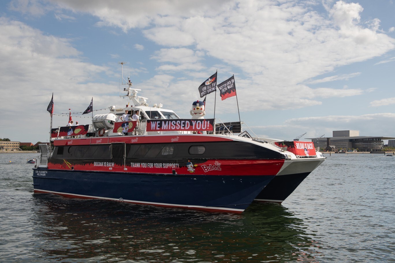 BULDAK CELEBRATES SUCCESSFUL RETURN TO DENMARK WITH SPICY FERRY PARTY