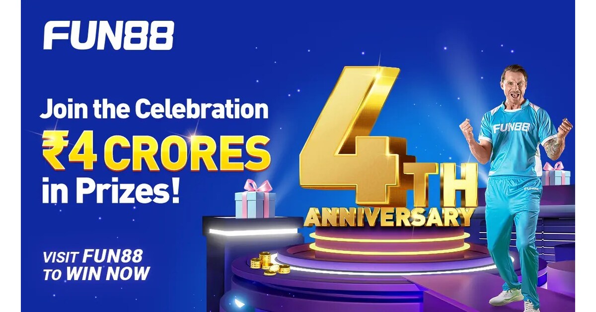 Fun88 India célèbre son 4ème anniversaire avec un cadeau de 4 Crore en espèces