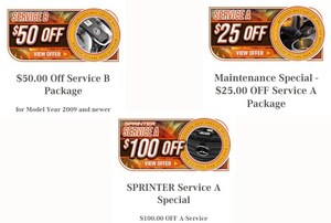 Mercedes-Benz of Arrowhead Offers Limited-Time Discounts on Service 'A' and 'B' Maintenance and Sprinter Van Services