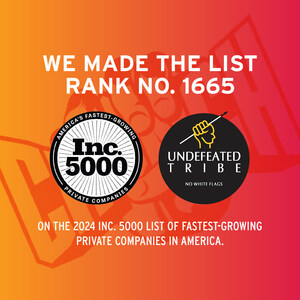 The Undefeated Tribe, a Crunch Fitness Franchise, Ranks No. 1665 on the 2024 Inc. 5000 List of the Fastest-Growing Companies in America