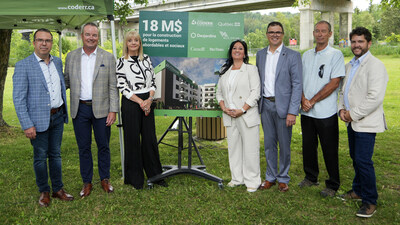 AN ACTIVE AND INVOLVED GROUP. Desjardins Group is continuing its partnership with the Government of Québec to make more than 1,750 affordable housing units available throughout Québec by the end of 2025 (CNW Group/Desjardins Group)