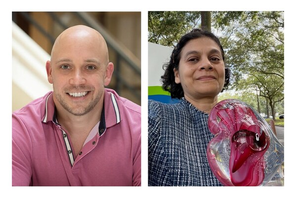 Ken Bernstein, All Star's CEO and President (left) and Gitanjali Vidyarthi, MD, the 2024 All Star Cares Award recipient.