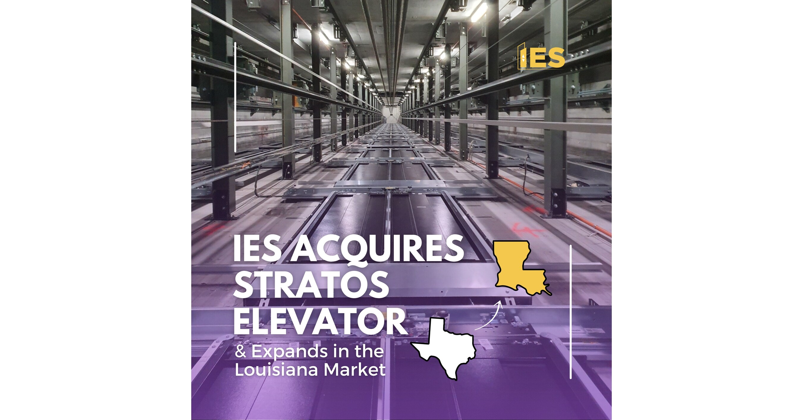 IES Acquires Stratos Elevator and Expands in the Louisiana Market