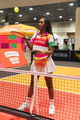 Pickleball fans can enjoy the latest double hit from Smirnoff SMASH Vodka Soda with all four vibrant flavors at the VIP Lounge and free Smirnoff swag up for grabs.