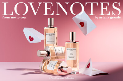 Ariana Grande, in partnership with Luxe Brands, takes her fragrance portfolio to the next level with Lovenotes, a multi-fragrance collection of unique scents, available in exclusive releases.