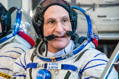 NASA astronaut Don Pettit during crew qualification exams at the Gagarin Cosmonaut Training Center.