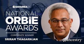 Corporate ORBIE Winner, Sriram Thiagarajan of Ancestry