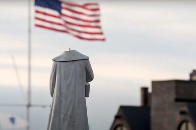 Four years ago, Boston's Columbus statue was beheaded in the city's North End during civic unrest. This week, Massachusetts' Columbus Day holiday was preserved thanks to a viral petition letter distributed to the MA House Committee on Steering, Policy and Scheduling. (Photo credit: Knights of Columbus)