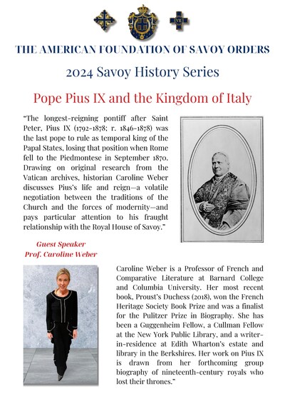 2024 Savoy History Series Program AnnouncementNovember 12, 2024