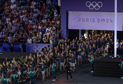 Paris 2024 Olympics. TeamGB enter the stadium at The Closing ceremony of the 2024 Olympics at the Stade de France in Paris, France on 11th August 2024. Photo Credit:Sam Mellish/Team GB