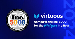 Virtuous Named to the Inc. 5000 for the Third Year in a Row