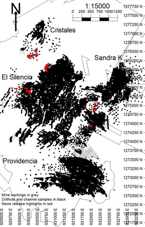 ARIS MINING ANNOUNCES HIGH GRADE DRILL RESULTS FROM ONGOING SEGOVIA OPERATIONS EXPLORATION PROGRAM