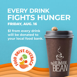 The Human Bean's Annual Food Drive Returns on Friday, August 16