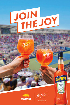 APEROL®, THE JOYFUL SPIRIT OF ITALY, RETURNS TO THE US OPEN CELEBRATING APERITIVO WITH TENNIS LOVERS FROM AROUND THE WORLD