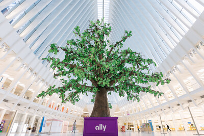 To celebrate the launch of its free financial wellness program Money Roots™, Ally planted a literal money tree in New York City to give away <money>$100,000</money> – both in person and online – to those who share their money story, ultimately easing financial stress nationwide.