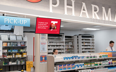 Grocery TV powers in-store retail media in the pharmacy department of ShopRite stores.