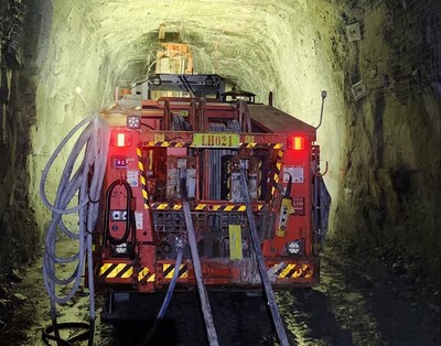 Figure 5 – Long Hole rig drilling the first South Junction stope (CNW Group/Westgold Resources Limited)