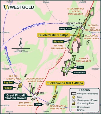 Figure 7 – Westgold’s Murchison Asset Map (CNW Group/Westgold Resources Limited)