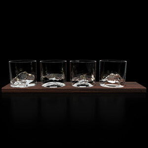 Liiton Unveils the American Peaks Crystal Whiskey Set