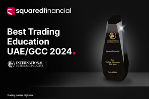 SquaredFinancial wins the Best Trading Education UAE/GCC 2024 Award