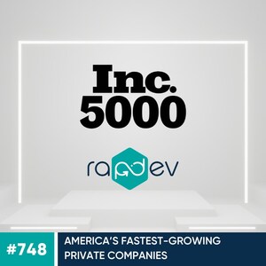 RapDev Ranks Among Top 15% on Inc. 5000's 2024 List of America's Fastest Growing Companies