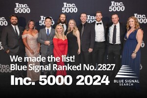 Blue Signal makes the Inc. 5000, at No. 2827 in 2024, With Three-Year Growth of 179% Percent