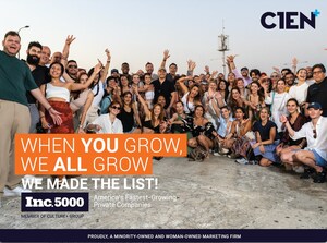 CIEN+ Once Again Named on Inc. 5000 List of Fastest-Growing, Privately-Owned Companies in the U.S