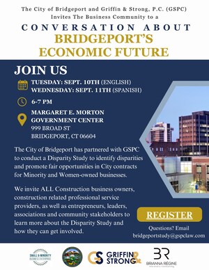 City of Bridgeport Partners with Griffin &amp; Strong P.C. for a Disparity Study on Minority &amp; Woman-Owned Construction Services &amp; Construction-Related Professional Services