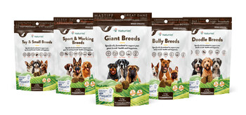 The new Breed Specific Soft Chews line from NaturVet will be displayed at SuperZoo 2024. These all-in-one supplements provide support for five categories of dog breeds for common health challenges.