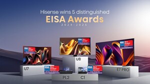 Hisense gana los Premios EISA 2024-2025 a la Innovación y la Excelencia