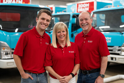 Zoom Drain Nashville manager Garrett Foster and owners Kathy and Robert "Bret" Foster, left to right, will introduce their new drain cleaning business to Nashville with an appearance at the Nashville Home Show on Aug. 17-18.