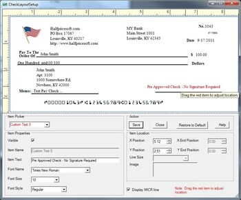 Print Draft Checks With ezCheckprinting