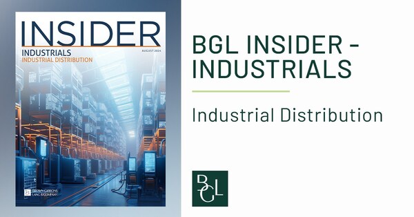 Industrial distributors continue to acquire and expand, with certain end markets growing faster than others, according to a new industry report released by the Industrial Distribution investment banking team from Brown Gibbons Lang & Company (BGL).