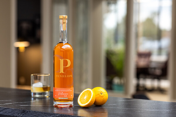 This year’s installment of Penelope Valencia pairs Penelope Four Grain Straight Bourbon Whiskey with Vino de Naranja casks from Sevilla, Spain. Penelope Valencia is bottled at 95 proof (47.5% ABV) with a minimum suggested retail price of $79.99 per 750mL bottle. A limited allocation of 5,000 (6-in) cases ship in August.