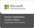 Microsoft Solutions Partner: ServiceTeam ITSM Enterprise Business Applications Certified software