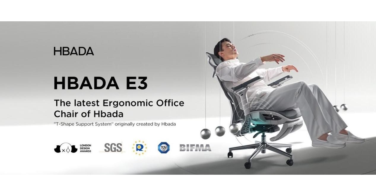 Hbada Creates Professional Ergonomic Chairs, Hbada E3 Ergonomic Office Chair Offers Comfortable Options for Prolonged Sitting