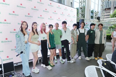 Heineken Silver產品先行會，並邀男團ROVER、⁠Gillian Ng伍倩彤、⁠鄧月平、Rose Ma馬俊怡、電音女神樂宜站台，反響熱烈。 (PRNewsfoto/Heineken)