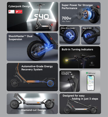 key features of NAVEE e-scooter S40