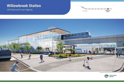 Surrey Langley SkyTrain – Willowbrook Station (CNW Group/Pomerleau Inc.)