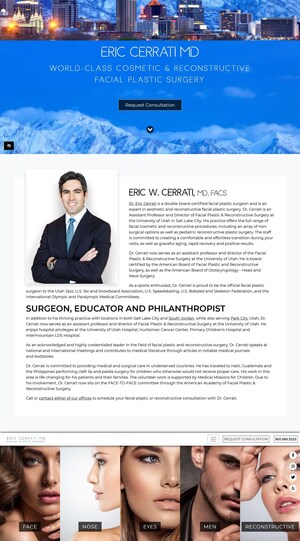 Renowned Park City, UT, Facial Plastic Surgeon, Dr. Eric Cerrati, Introduces his Innovative Mini Deep Plane Facelift Procedure