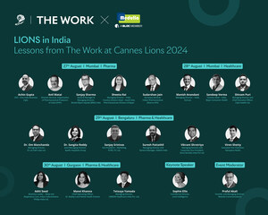 The Work from LIONS Announces Live Indian Showcase of Cannes Lions 2024 Winning Work from 27th to 30th August 2024