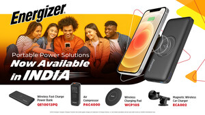 Energizer Portable Power Introduces New Charging Solutions to the Indian Market